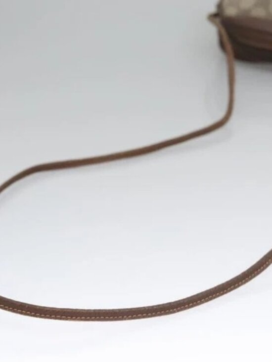 GUCCI GG Supreme Web Sherry Line Shoulder Bag PVC Beige Red Auth 99180 - Picture 7 of 15